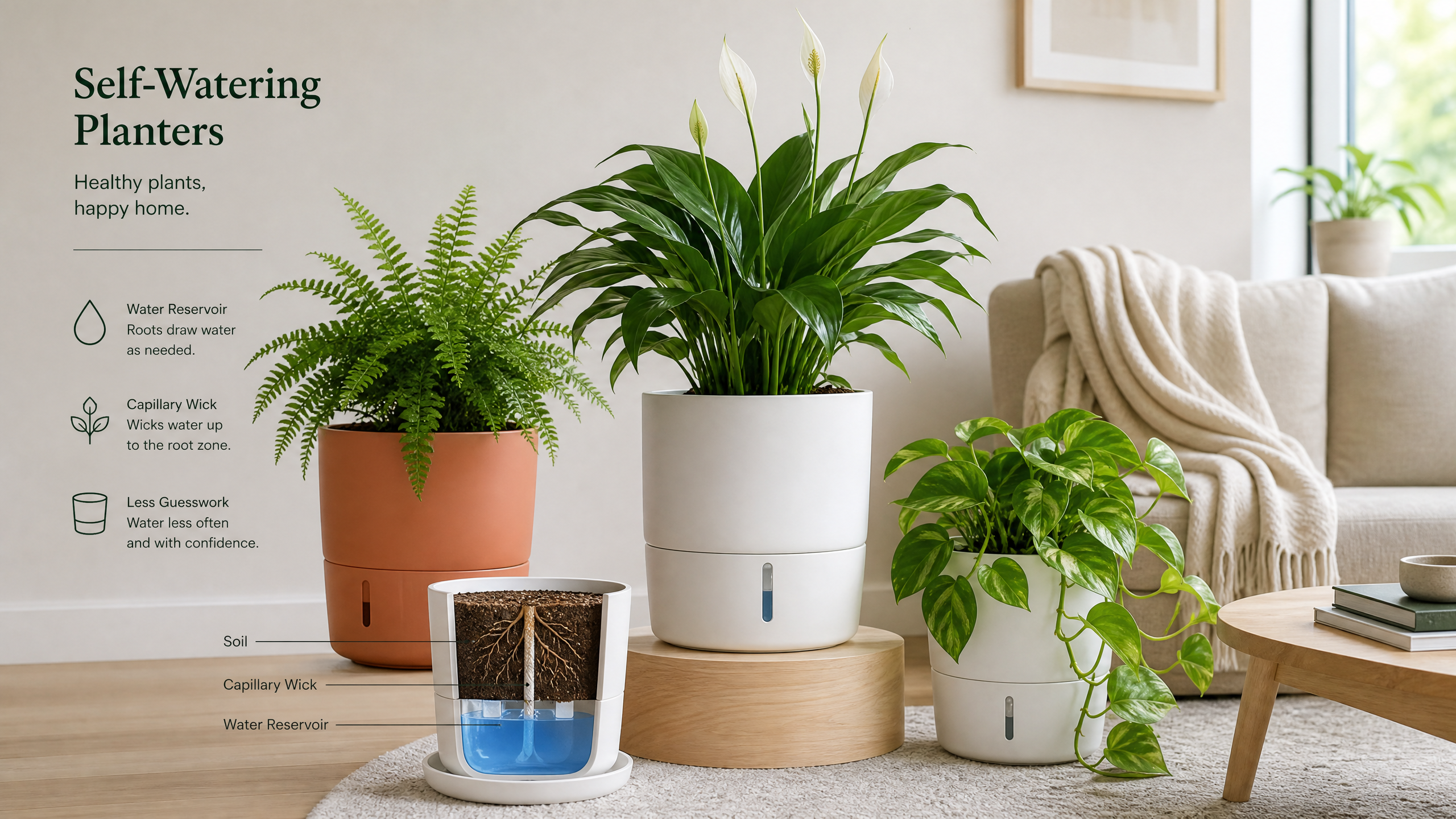 Vasos Auto-irrigáveis: O Fim das Plantas Mortas de Sede
